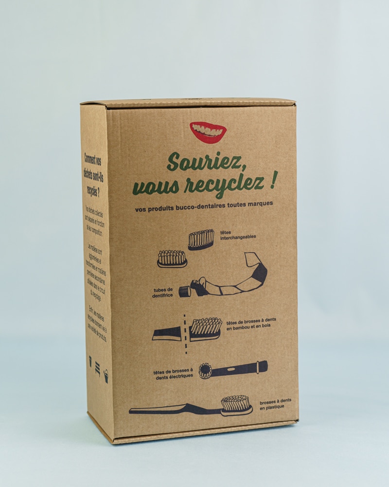 Proposer la boîte “Souriez, vous recyclez !” à vos clients
