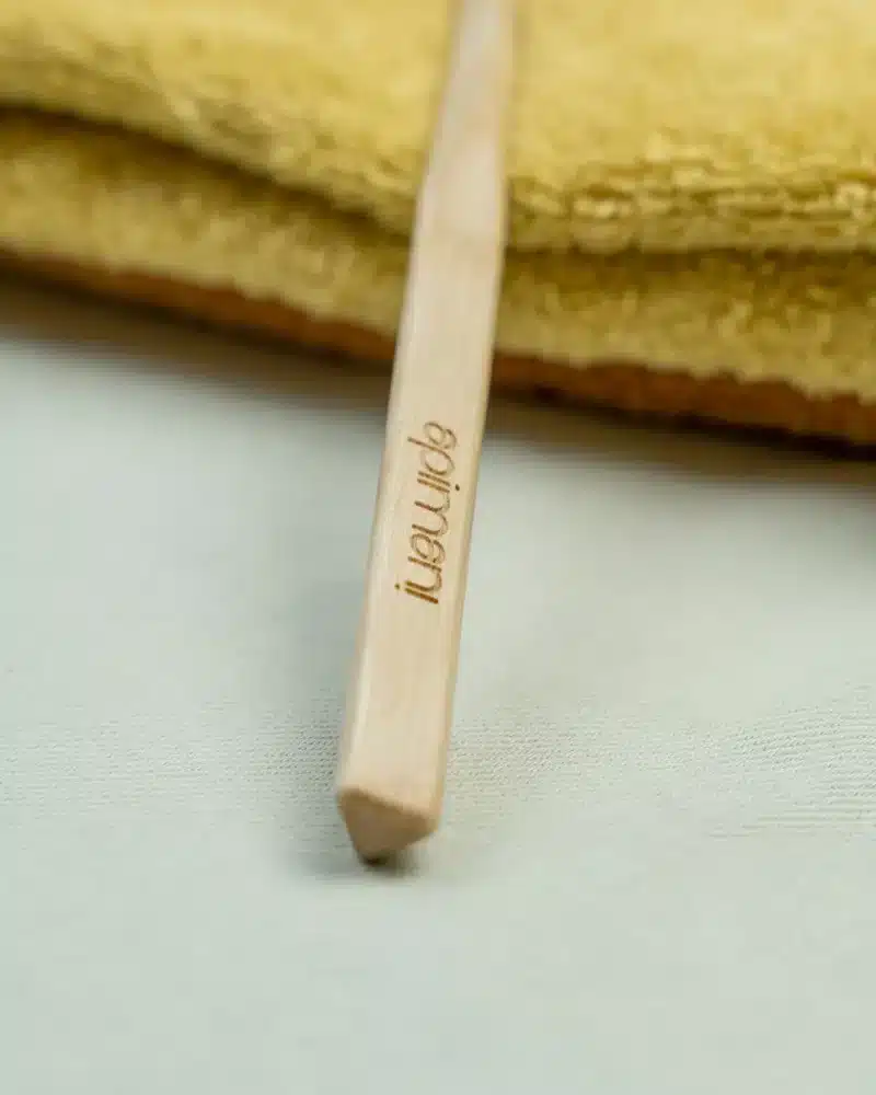 Manche de brosse à dents en bois