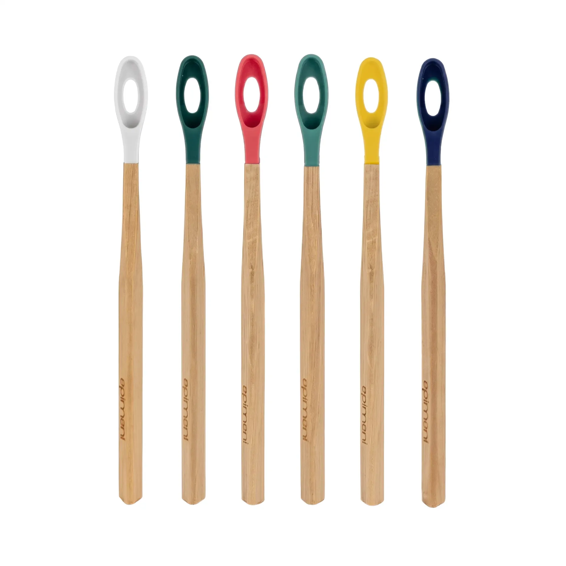 Manche rechargeable - bois - lot de 12