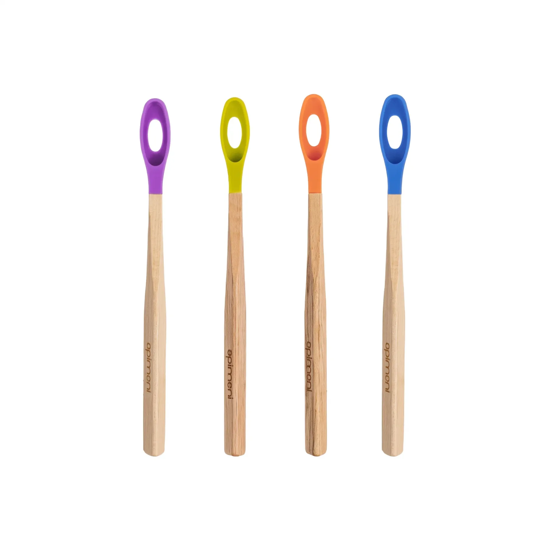 Manche rechargeable - bois - lot de 12