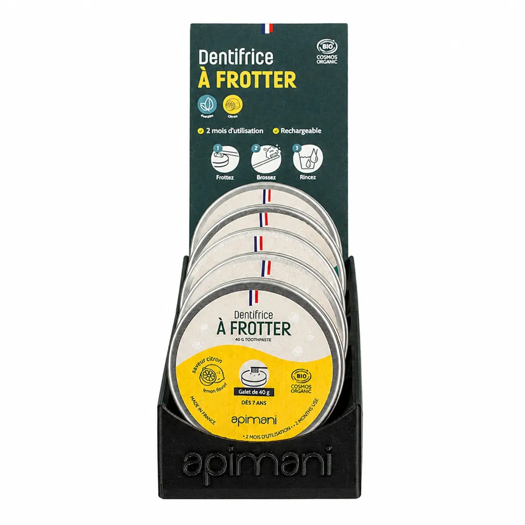 Présentoir dentifrices en pot