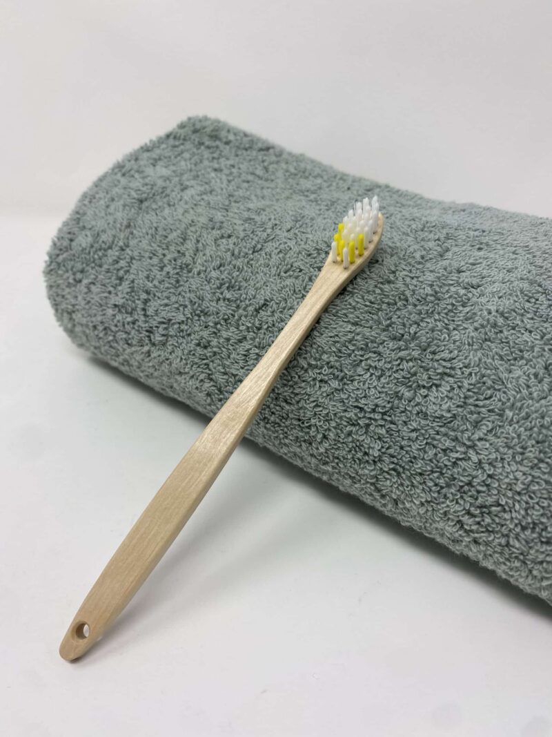 Lot de brosses à dents jaune personnalisées - Pour enfant lot brosses à dents enfant blanc jaune personnalisées