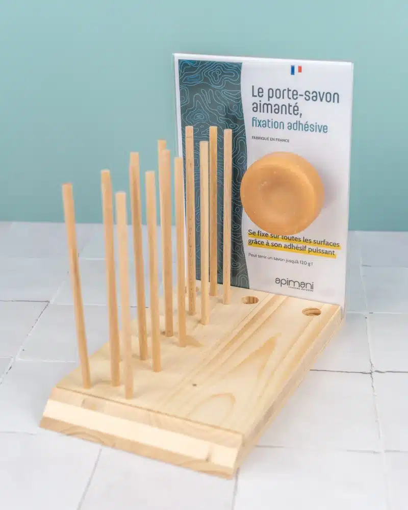 PLV porte-savon aimanté adhésif plv porte savon aimante adhesif