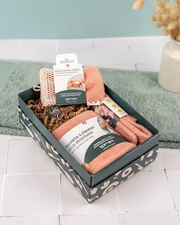 Lot de 5 – Coffret d’accessoires skincare – textile revalorisé